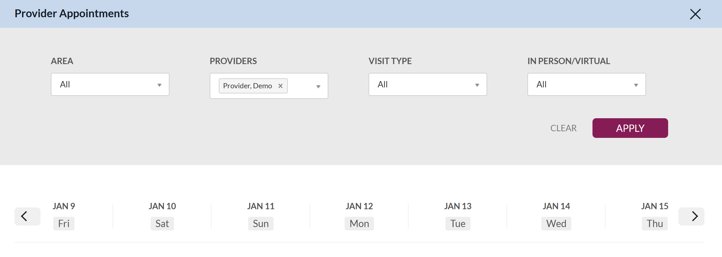 How to Use the Provider Availability and Appointments Reports