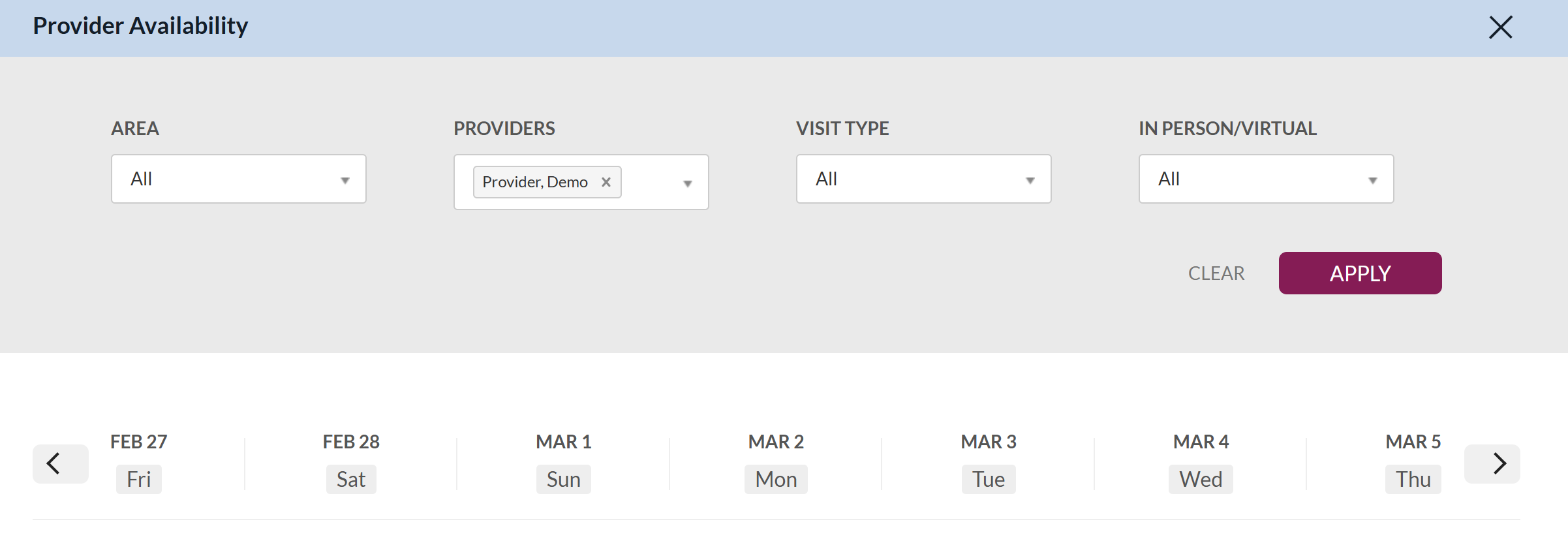 How to Use the Provider Availability and Appointments Reports